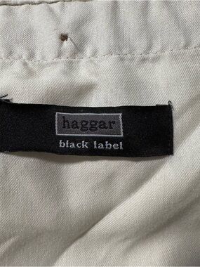 Haggar Black Label Khaki Pants in Off-White/Cream